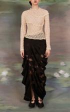 Moda Operandi Yuhan Wang Asymmetric Tiered Lace Top