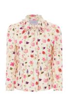 Moda Operandi Luisa Beccaria Floral Printed Boxy Cotton-blend Jacket Size: 38