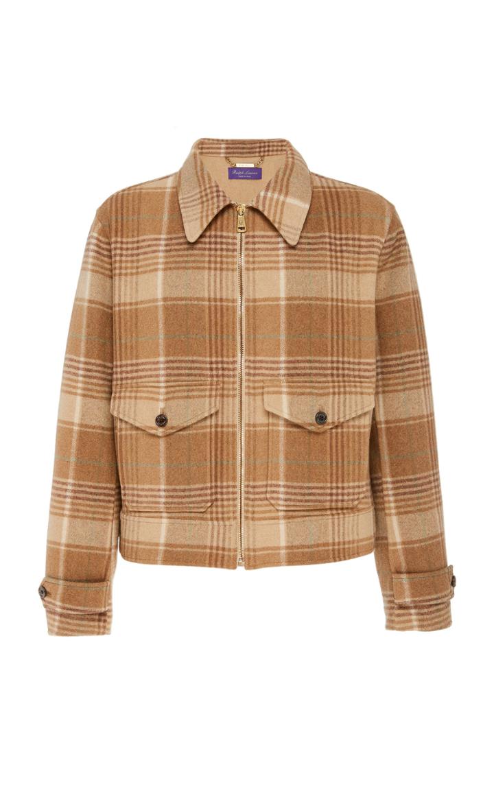 Ralph Lauren Harvick Newsboy Plaid Coat