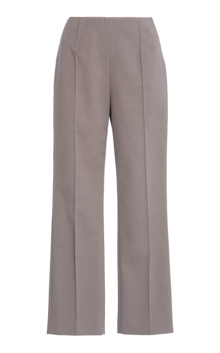 Moda Operandi Agnona Cotton-twill Stretch Cropped Pants