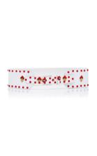 Markarian Ines White Cotton Embroidered Belt