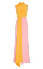 Akris Two-toned Silk-crepe Gown