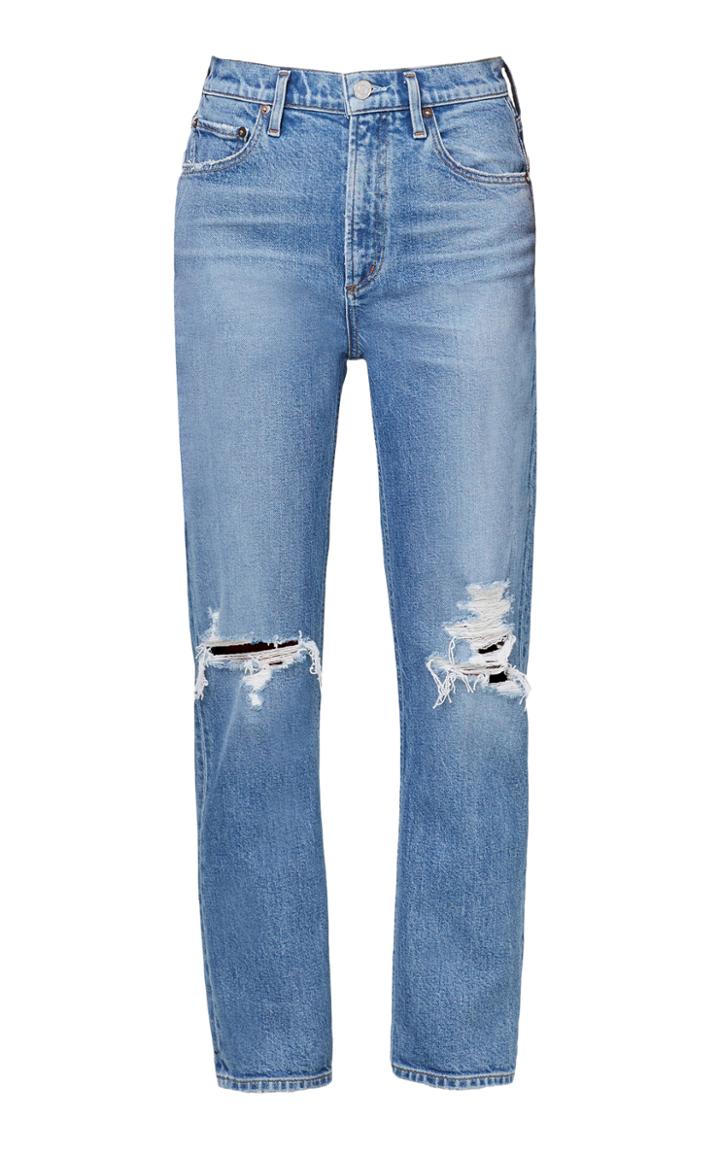 Agolde Wilder Stretch Mid-rise Straight-leg Jeans