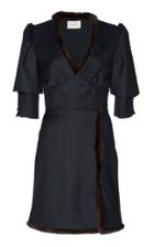 Giuseppe Di Morabito Pinstripe Low Cut Dress