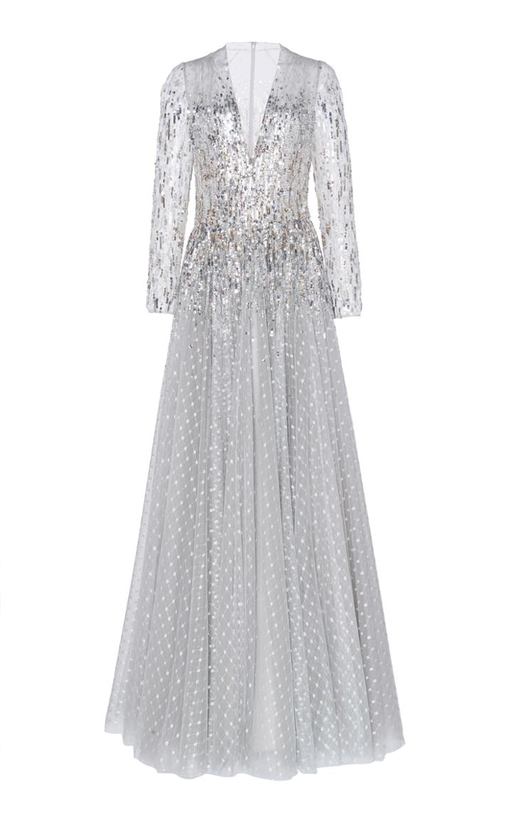 Jenny Packham Blanche Sequin Bodice Gown