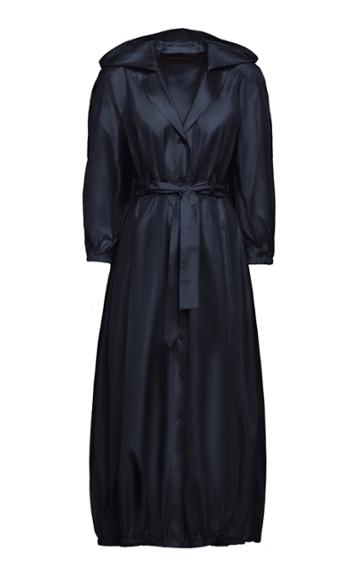 Ulyana Sergeenko Demi Couture Hooded Trench Coat