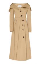 A.w.a.k.e. Off-the-shoulder Cotton Trench