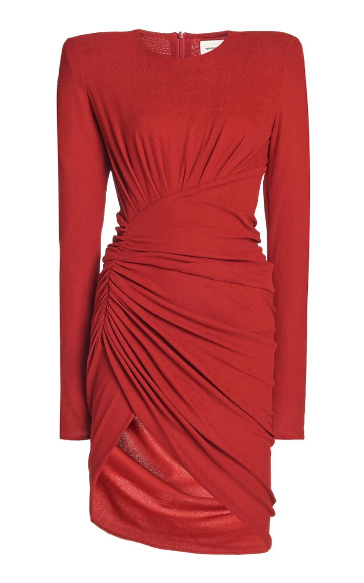 Moda Operandi Alexandre Vauthier Ruched Georgette Mini Dress
