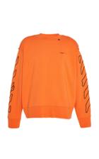 Off-white C/o Virgil Abloh Abstract Arrows Printed Cotton-terry Sweatshirt