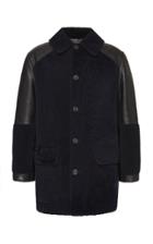 Moda Operandi Alexander Mcqueen Shearling Leather Jacket Size: 48