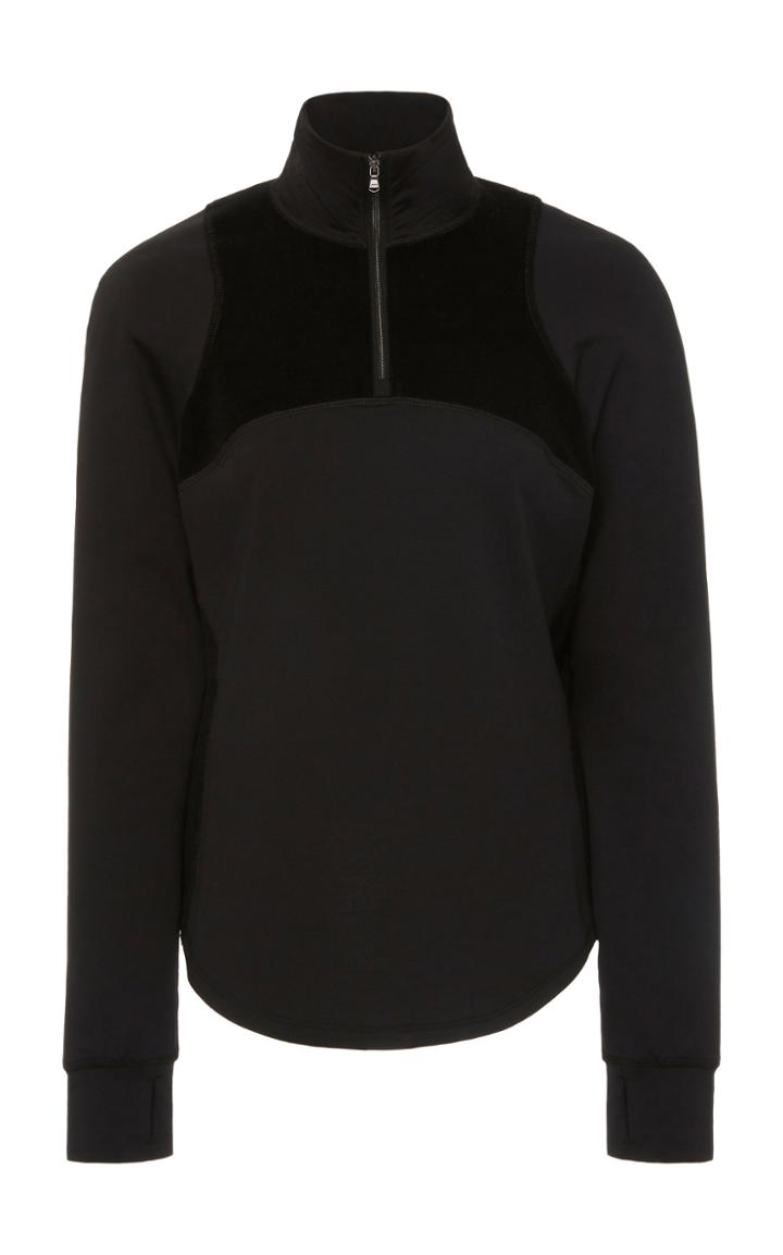 Erin Snow Zip-front Wool-blend Top