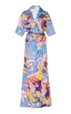 Moda Operandi Peter Pilotto Printed Wrap-detailed Twill Shirt Dress Size: 4