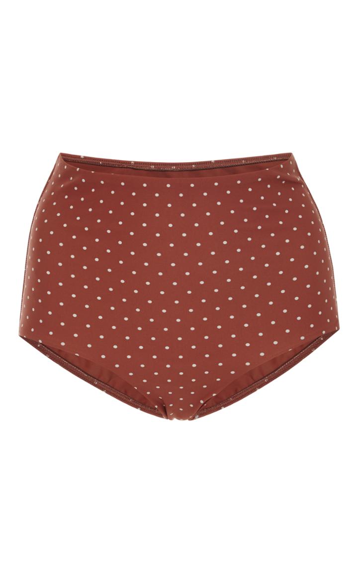 Matteau Swim Polka-dot High-rise Bikini Bottoms
