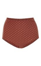 Matteau Swim Polka-dot High-rise Bikini Bottoms