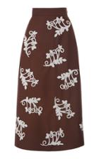 Prada Embellished Mohair-blend Midi Skirt