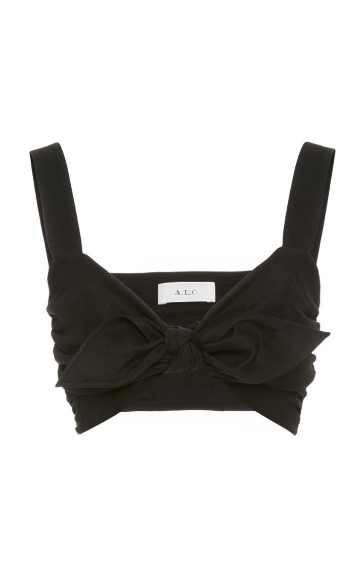 A.l.c. Barnes Tie Front Crop Top