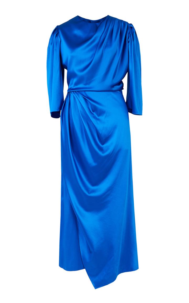 Lake Studio Silk-blend Satin Midi Dress