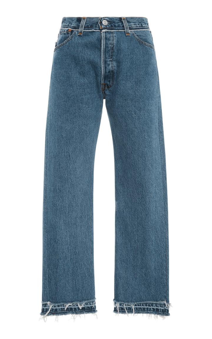 Re/done Mid-rise Stovepipe Straight-leg Jeans