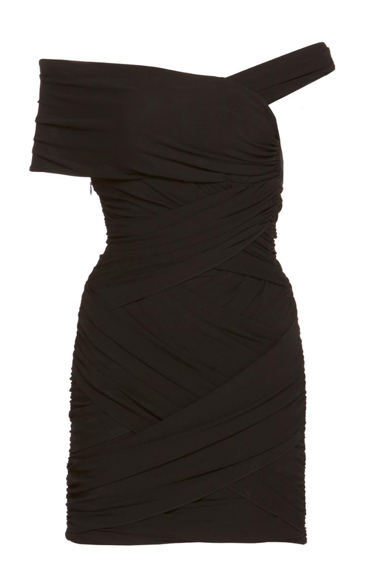 Alexandre Vauthier Off-the-shoulder Ruched Cady Mini Dress