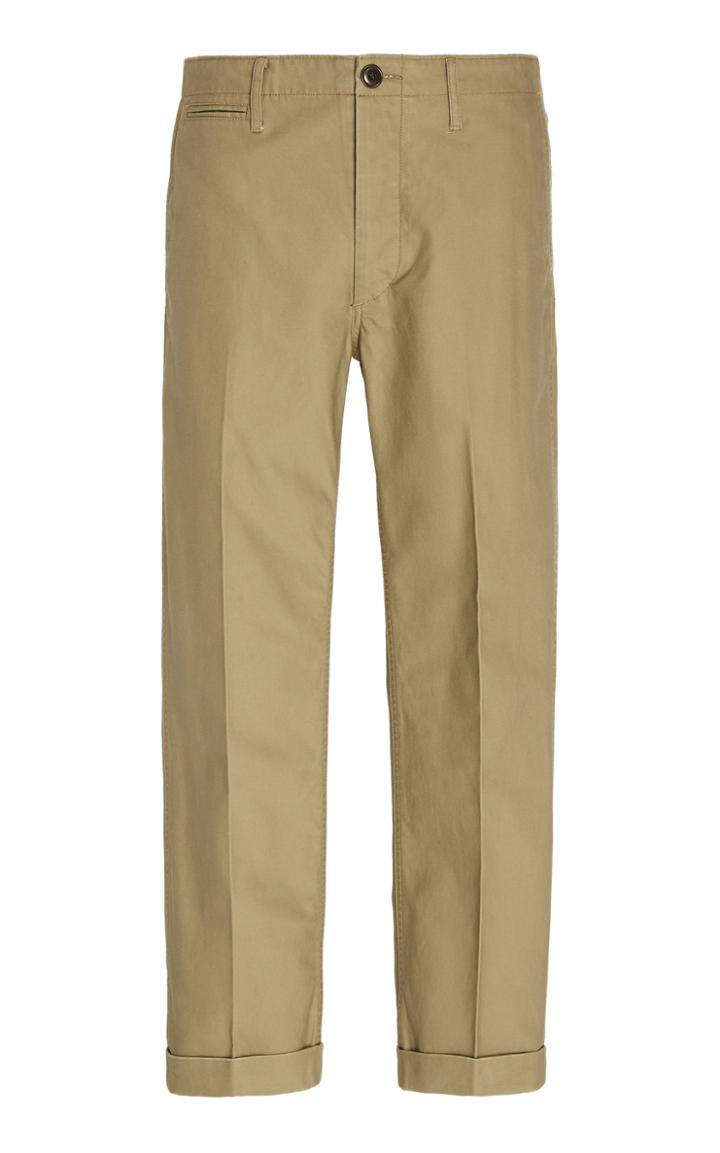 Visvim High-water Cropped Cotton-twill Chinos