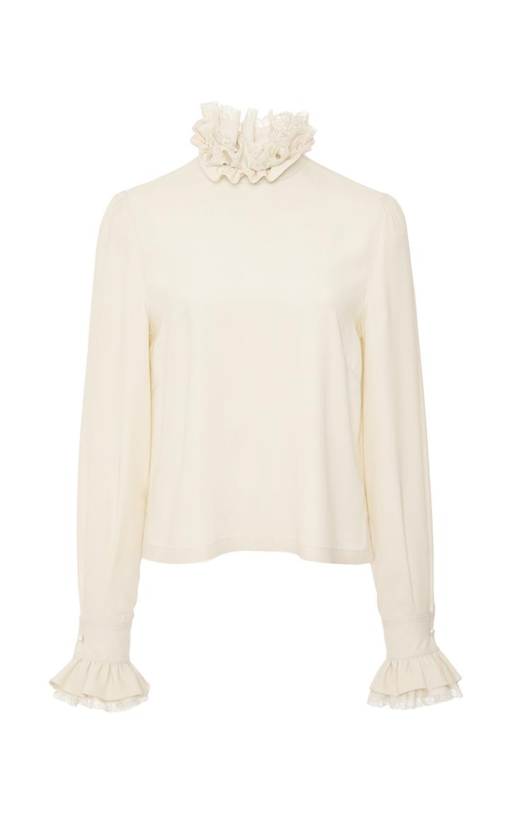 Philosophy Di Lorenzo Serafini Long Sleeve Ruffle Top