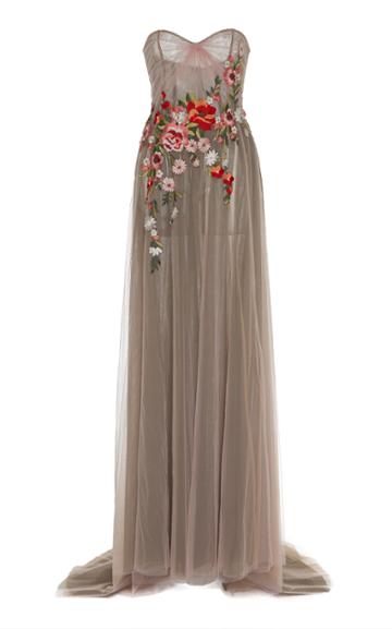 Georges Hobeika Strapless Sweetheart Gown
