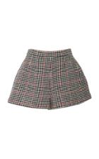 Red Valentino Houndstooth Flared Shorts