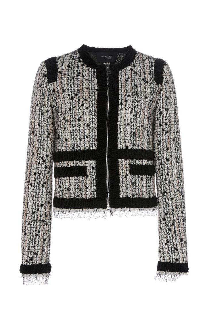 Giambattista Valli Boxy Tweed Jacket