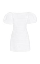 Moda Operandi Khaite Shelly Puffed Sleeve Cotton Dress Size: 4