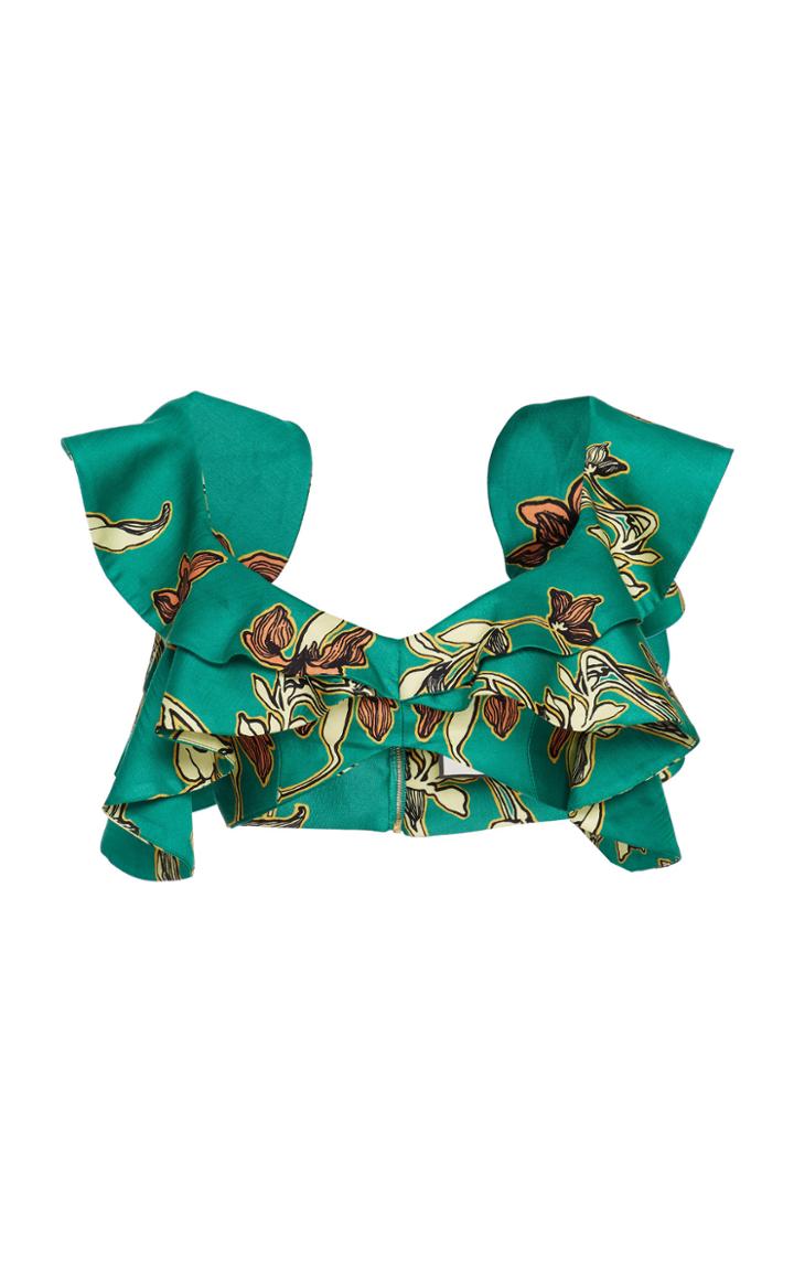 Alexis Hoshi Printed Cropped Top