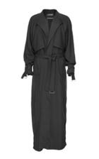 Situationist Belted Long Wool Coat