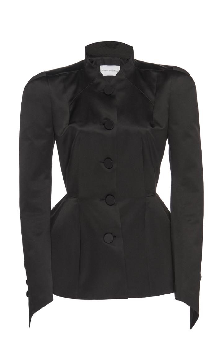 Olivier Theyskens Tyfel Tailored Fitted Silk Jacket