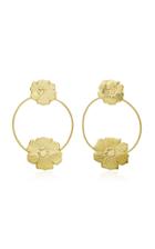 Valentina Rosenthal 18k Gold-plated Chinita Oro Hoop Earrings