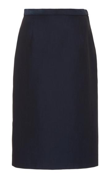 Mi Jong Lee Two Tone Pencil Skirt