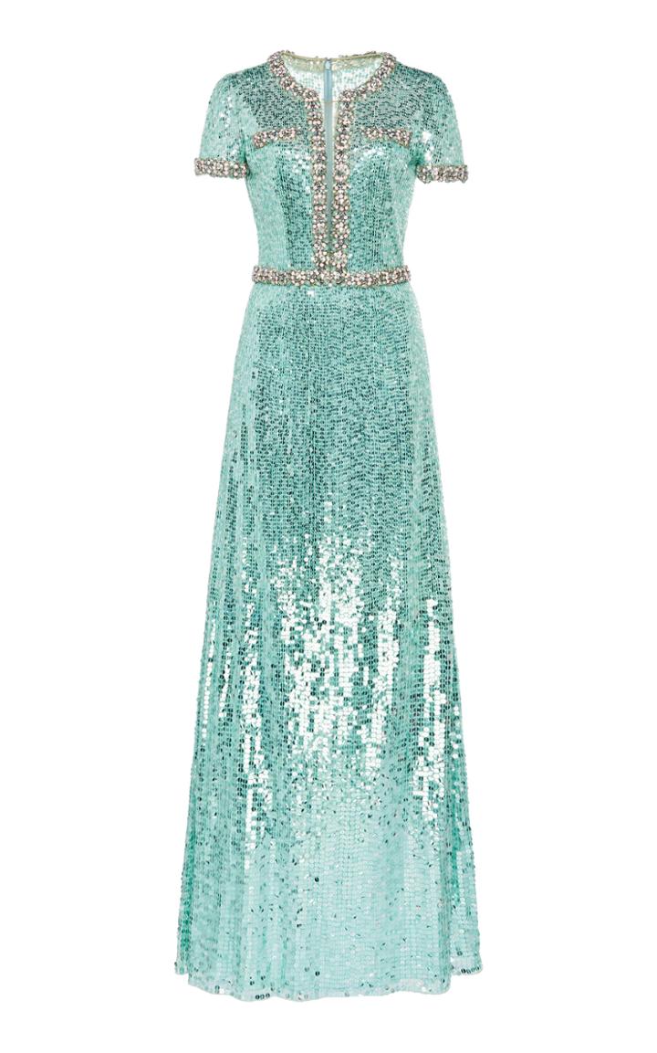 Moda Operandi Jenny Packham Sequined Mermaid Dress Size: 6