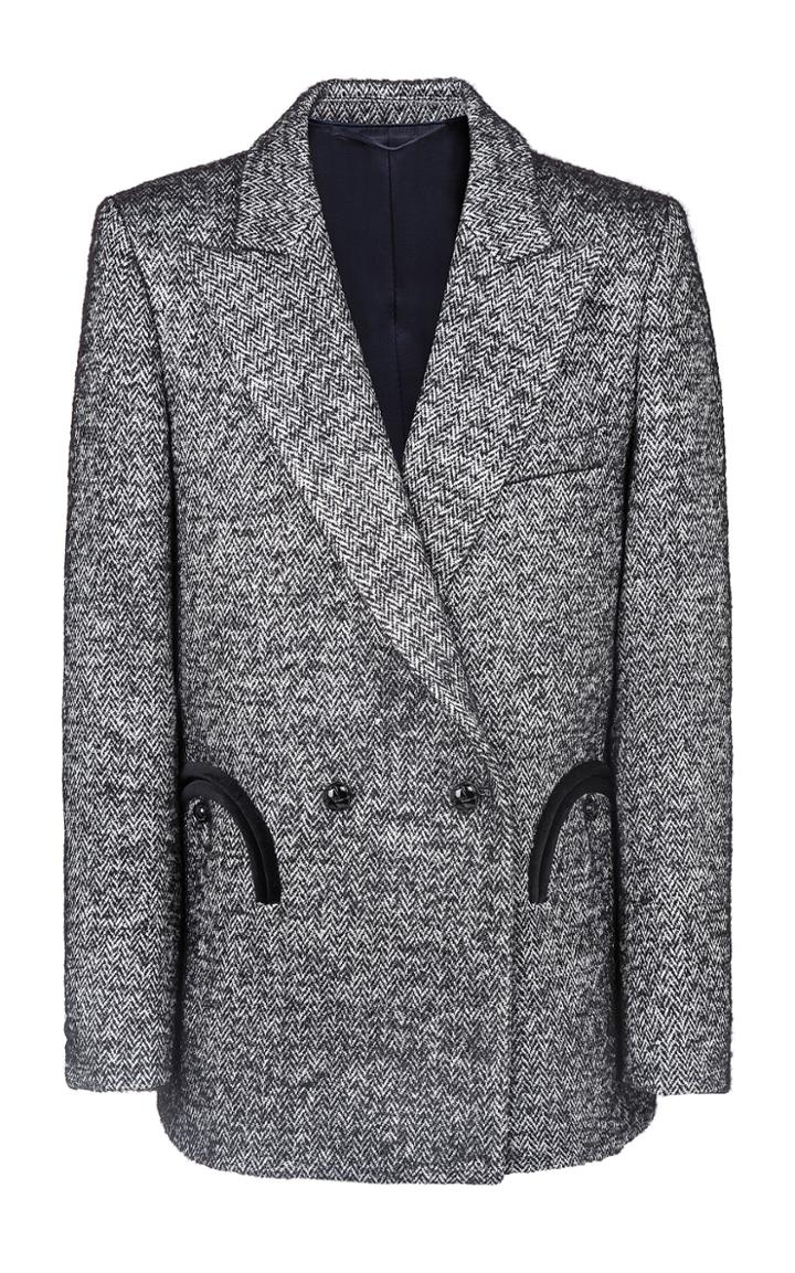 Blaz Milano Spice Sensation Herringbone Wool-blend Blazer