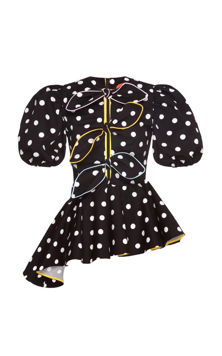 Marianna Senchina Polka Dot Bow Top