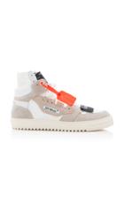 Off-white C/o Virgil Abloh 3.0 Off Court Suede-trimmed Leather Sneakers