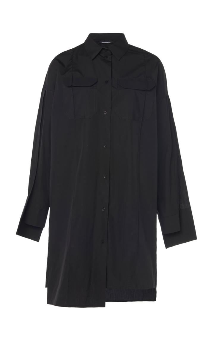 Boyarovskaya Bi-material Cotton Shirt