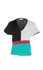 Knitss Brin Color Block Knit Top
