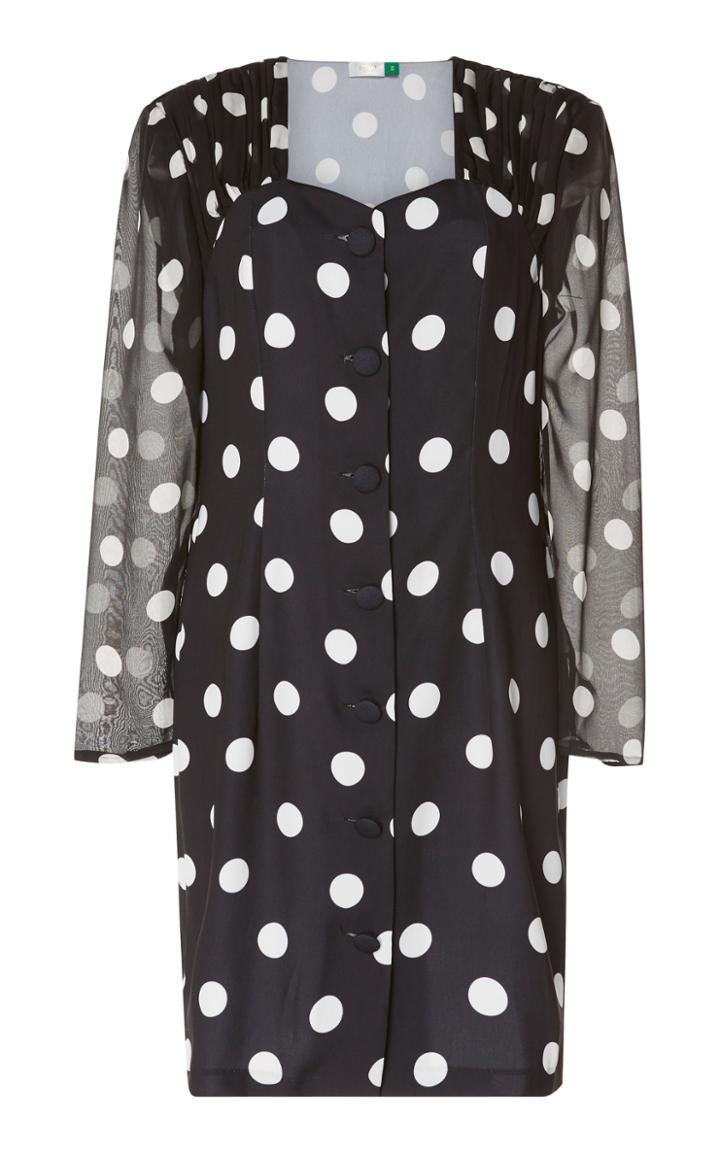 Rixo London Julianne Long Sleeve Mini Dress