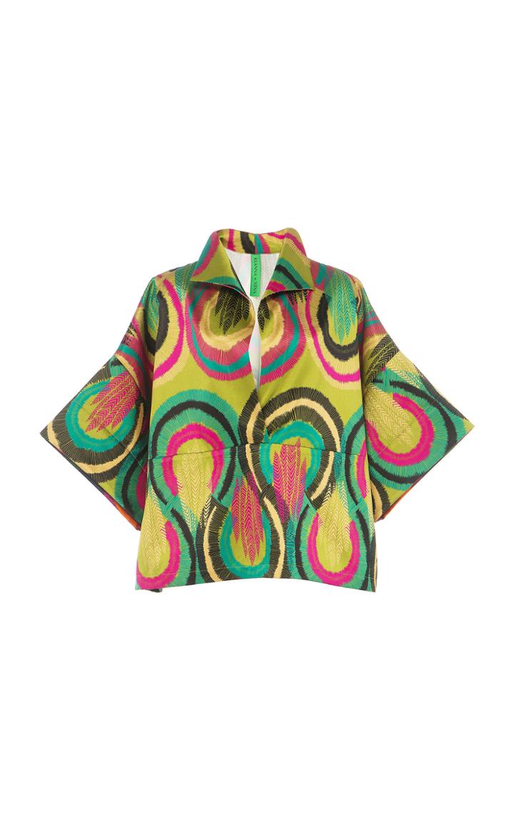 Rianna + Nina Claudia Carnaval Cotton-blend Blouse