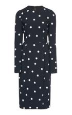 Dolce & Gabbana Crazy For Sicily Polka-dot Crepe Midi Dress