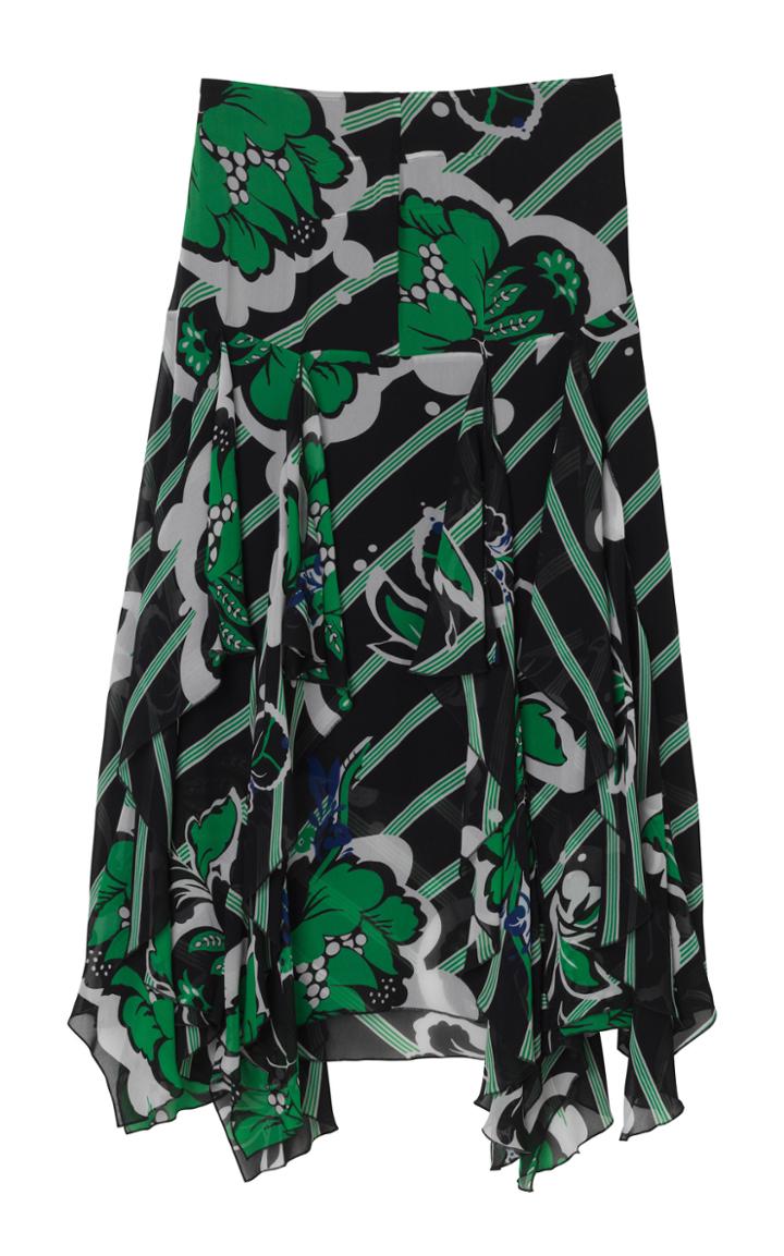 By Malene Birger Mela Printed Chiffon Skirt
