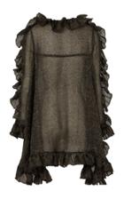 Moda Operandi Maticevski Earthly Ruffled Shell Cape