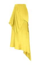 Hellessy Siena Gold Asymmetric Wrap Skirt