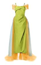 Rodarte Draped Tulle Taffeta Gown