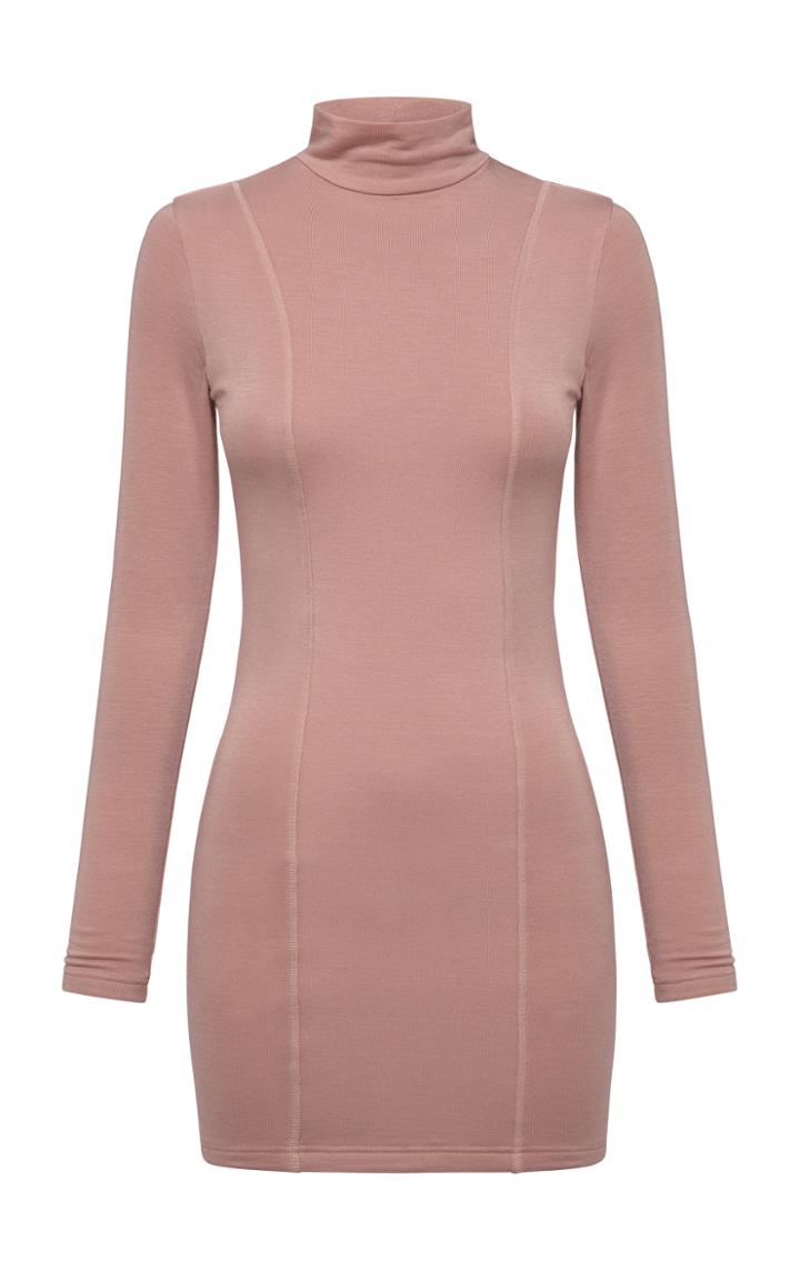 Moda Operandi Anna Quan Tia Turtleneck Jersey Mini Dress