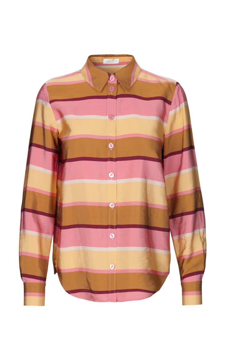 Stine Goya Maxwell Striped Collared Top