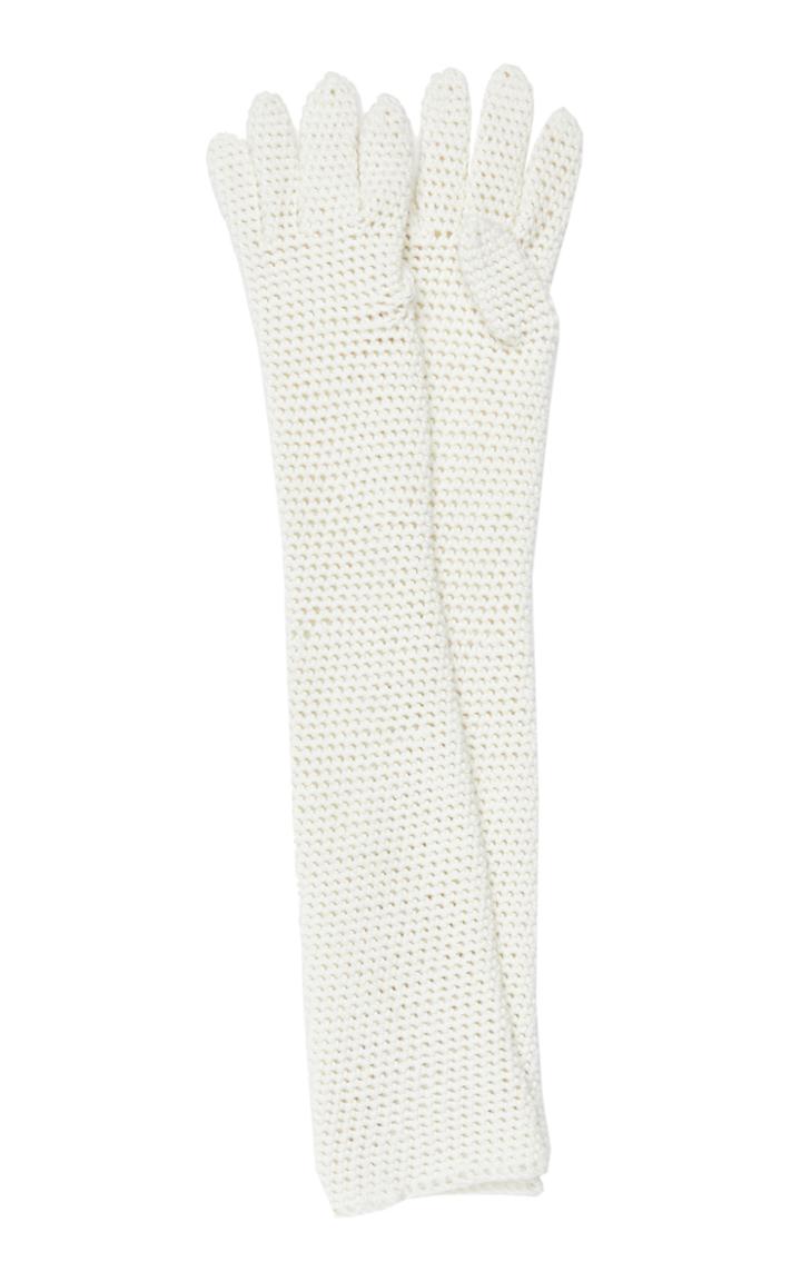 Emilia Wickstead Knitted Long Gloves